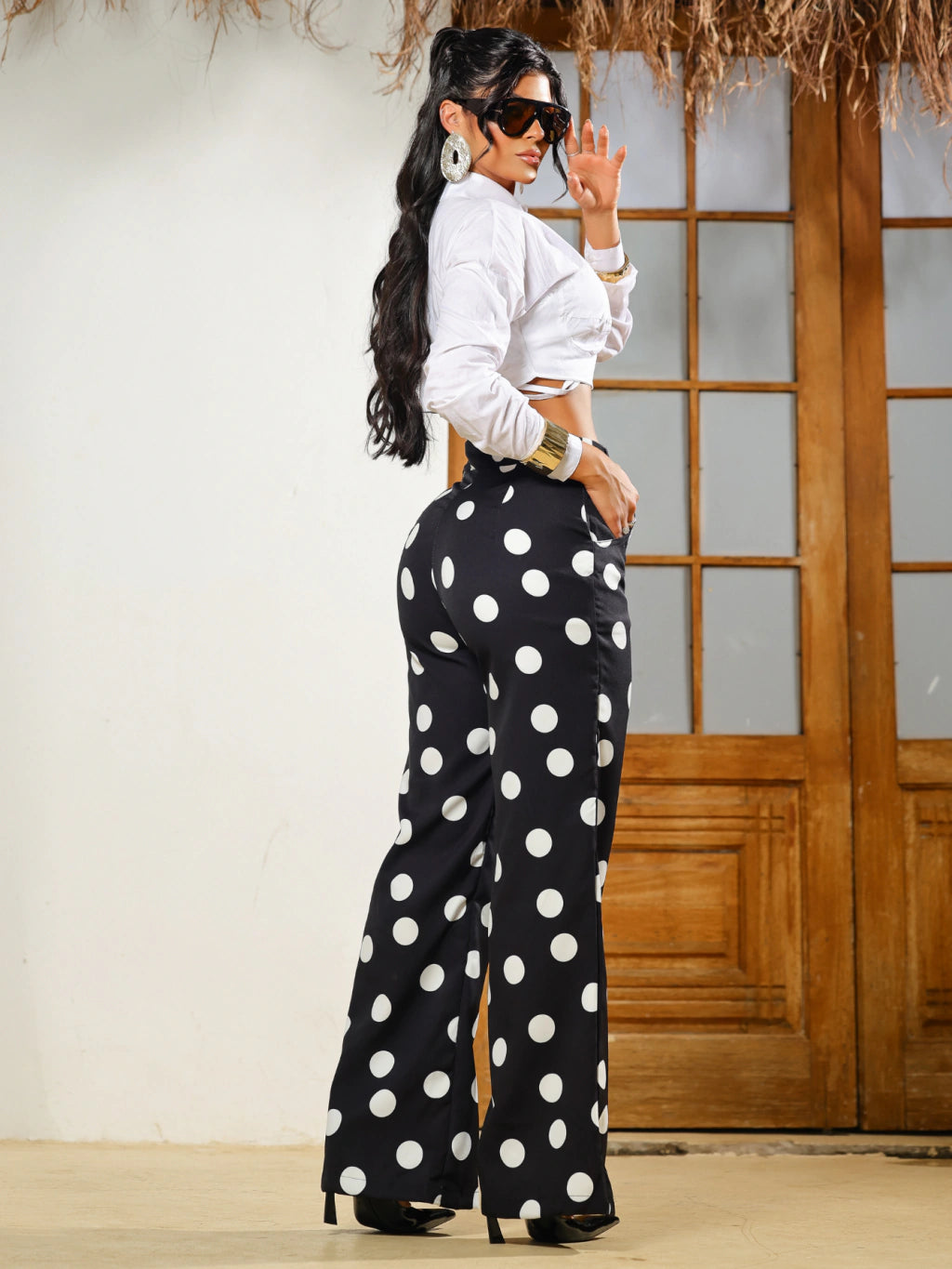Calça Wide Leg - Preta